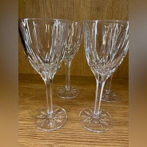 Mikasa Crystal Wine Stems (4)- Apollo Pattern 7 1/2" Stemware